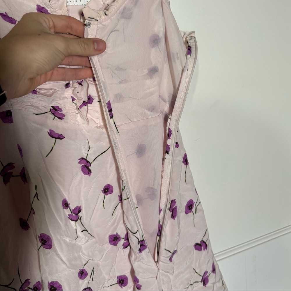 ASTR The Label Ryder Floral Minidress Pink A-Line Size Large Flowers Purple - Picture 14 of 14